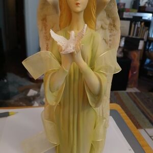 Elegant Angel Figurine with Dove